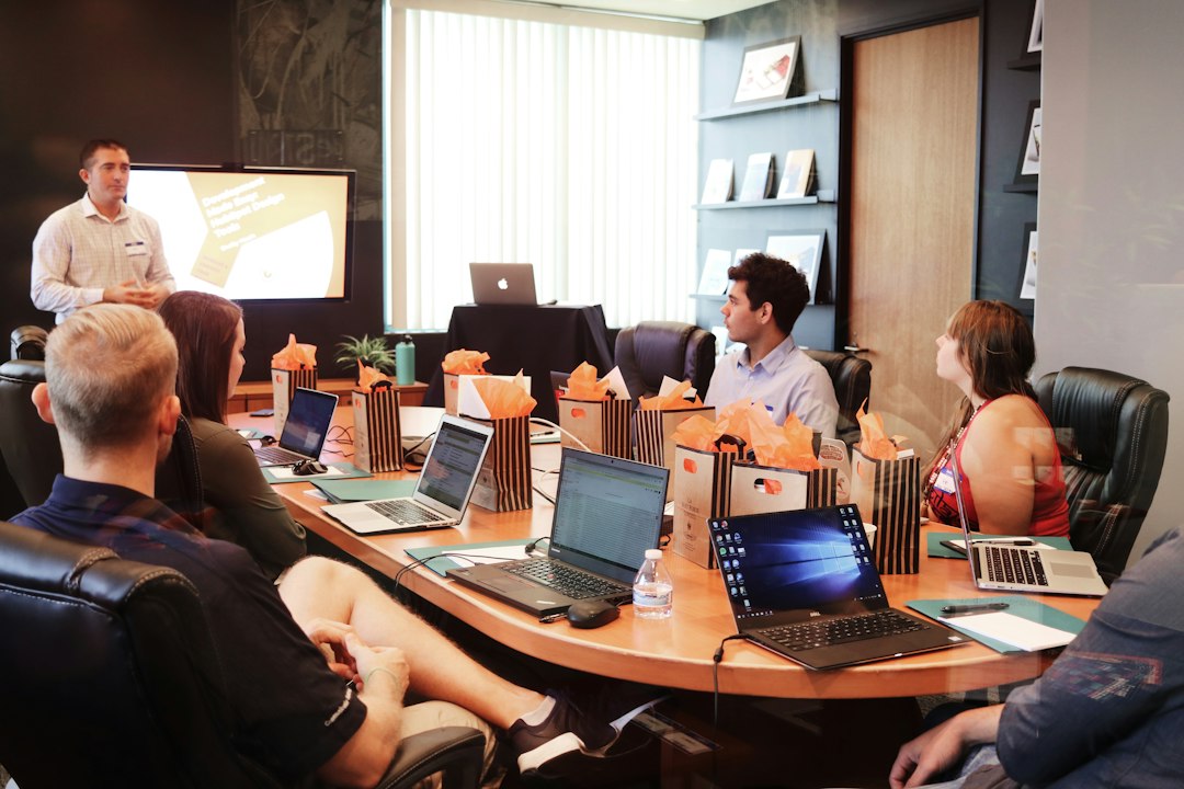 Team reviewing results in a contact centre transformation case study